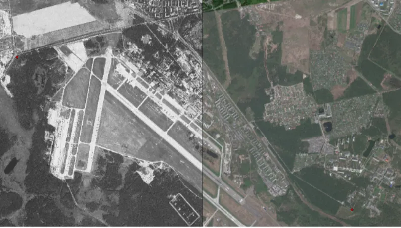 Привязка архивного снимка Keyhole Привязка архивного снимка Keyhole