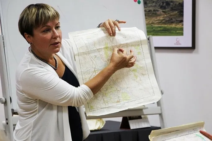 Мастер-класс «Решение олимпиадных задач по географии с использованием карты» в рамках Университетской среды для учителей. На фото Н.А. Алексеенко Мастер-класс «Решение олимпиадных задач по географии с использованием карты» в рамках Университетской среды для учителей. На фото Н.А. Алексеенко